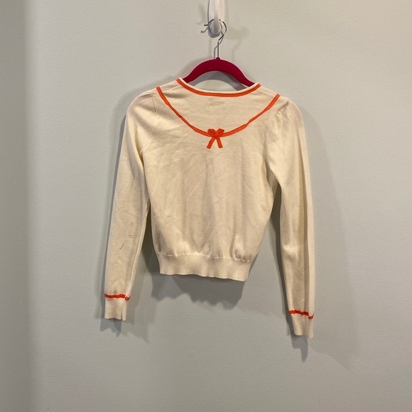 Milly Minis Girls ribbon bow cardigan 8 - Picture 4 of 4